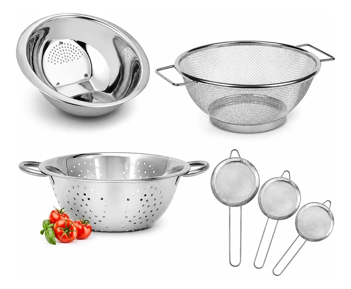 4 Peças Inox Escorredor